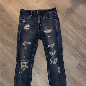 American Eagle High Rise Jegging Crop Jeans Size 8